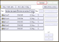 Ilustración de la pantalla panel de mandos