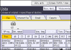 Ilustración de la pantalla panel de mandos