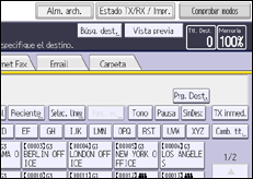 Ilustración de la pantalla panel de mandos