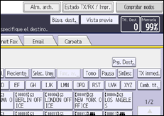 Ilustración de la pantalla panel de mandos
