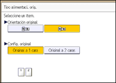 Ilustración de la pantalla panel de mandos