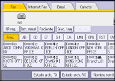 Ilustración de la pantalla panel de mandos