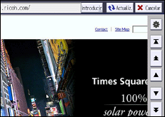 Ilustración de la pantalla panel de mandos