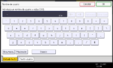 Ilustración de la pantalla panel de mandos