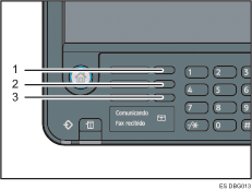 Ilustración de llamada numerada de ilustración de tecla de función