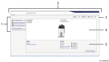 Ilustración de llamada numerada de ilustración de pantalla del explorador Web