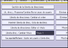 Ilustración de la pantalla panel de mandos
