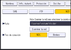 Ilustración de la pantalla panel de mandos