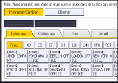 Ilustración de la pantalla panel de mandos