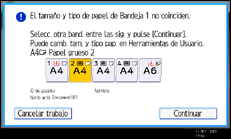 Ilustración de la pantalla panel de mandos