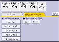 Ilustración de la pantalla panel de mandos