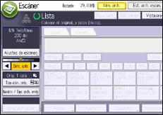 Ilustración de la pantalla panel de mandos