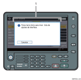 Ilustración del panel de mandos, ilustración con llamadas numeradas
