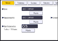 Käyttöpaneelin näyttö