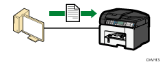 Illustration of connecting via USB