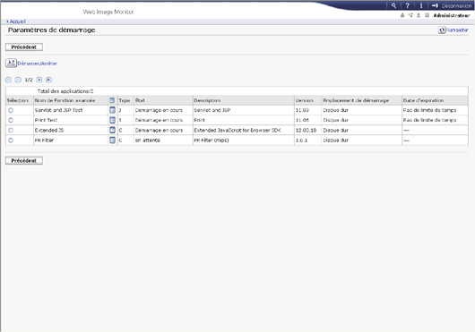 Illustration de la page du navigateur Web
