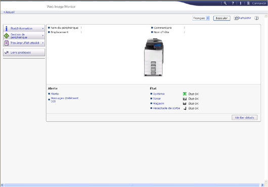 Illustration de la page du navigateur Web