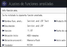 Ilustración de la pantalla panel de mandos