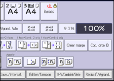 Illustration de l'écran du panneau de commande