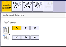 Illustration de l'écran du panneau de commande