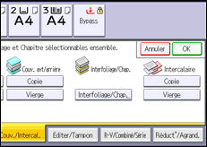 Illustration de l'écran du panneau de commande