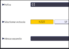 Illustration de l'écran du panneau de commande