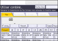 Illustration de l'écran du panneau de commande