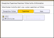Illustration de l'écran du panneau de commande