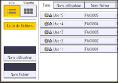 Illustration de l'écran du panneau de commande