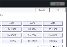 Illustration de l'écran du panneau de commande