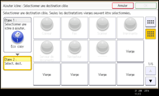Illustration de l'écran du panneau de commande
