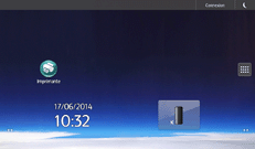 Illustration de l'écran du panneau de commande