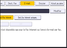 Illustration de l'écran du panneau de commande