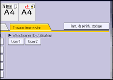 Illustration de l'écran du panneau de commande