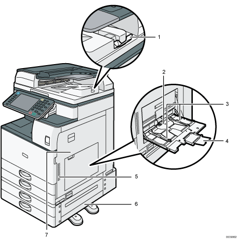 Illustrazione numerata unità principale