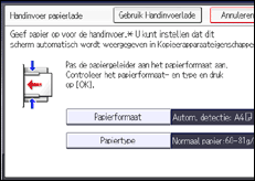 Schermafbeelding bedieningspaneel