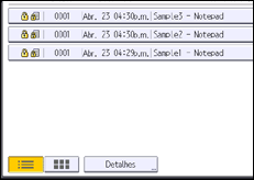 Ilustração da tela do painel de operação