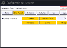 Il·lustració de pantalla del panell d'operacions