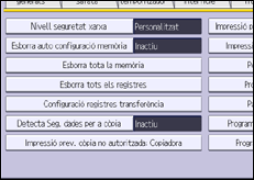 Il·lustració de pantalla del panell d'operacions