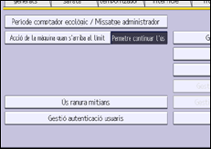 Il·lustració de pantalla del panell d'operacions