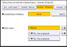 Il·lustració de pantalla del panell d'operacions