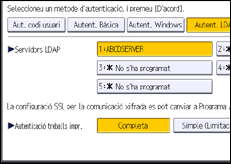 Il·lustració de pantalla del panell d'operacions