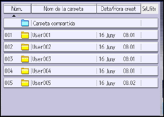 Il·lustració de pantalla del panell d'operacions