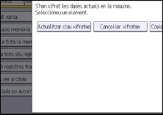 Il·lustració de pantalla del panell d'operacions