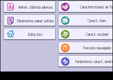 Il·lustració de pantalla del panell d'operacions