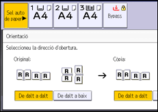 Il·lustració de pantalla del panell d'operacions