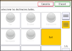 Il·lustració de pantalla del panell d'operacions