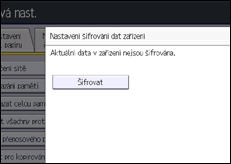 Ilustrace displeje ovládacího panelu