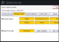 Ilustrace displeje ovládacího panelu