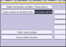 Ilustrace displeje ovládacího panelu